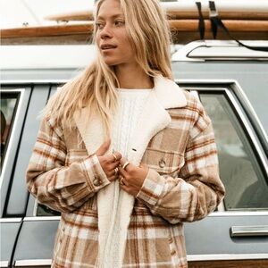 Parker - Unisex Brown Flannel Jacket